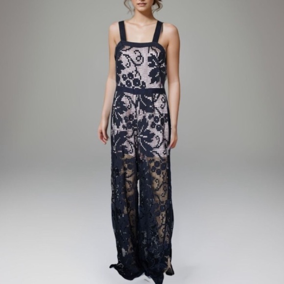 Alice McCall Pants - ALICE McCALL Billsberry Black Lace Side Split Hem Jumpsuit Fairy Goth